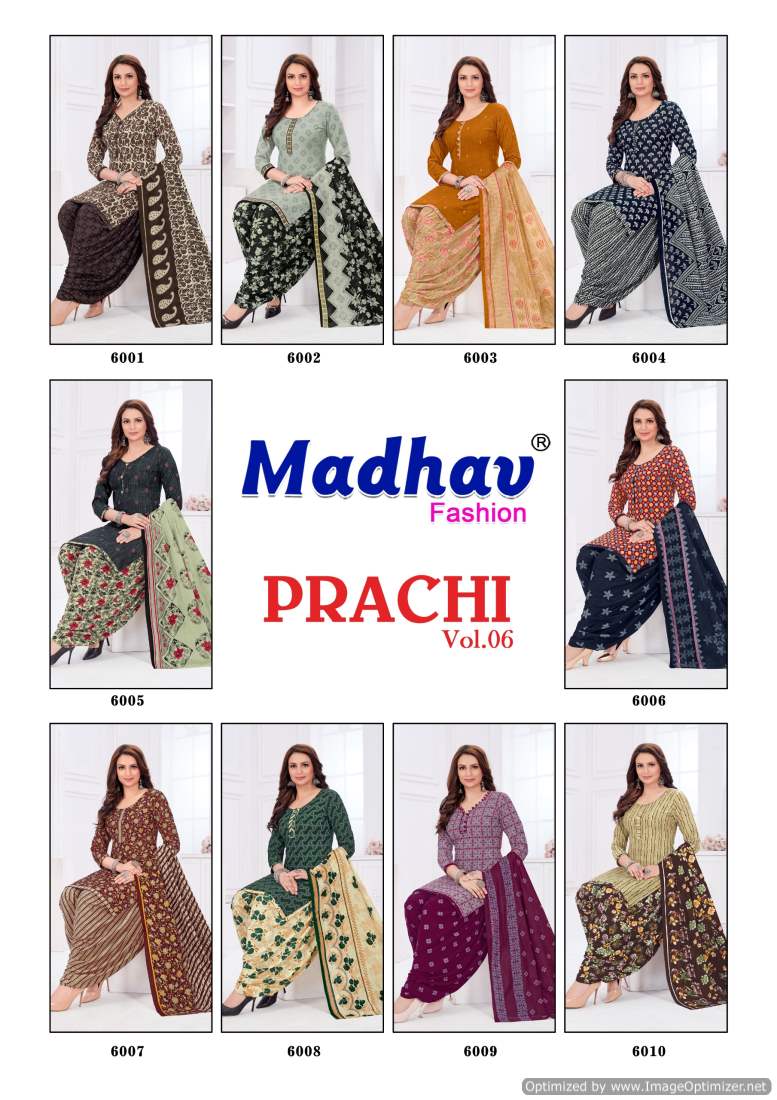 Prachi Vol 6 Madhav Fashion Cotton Dress Material