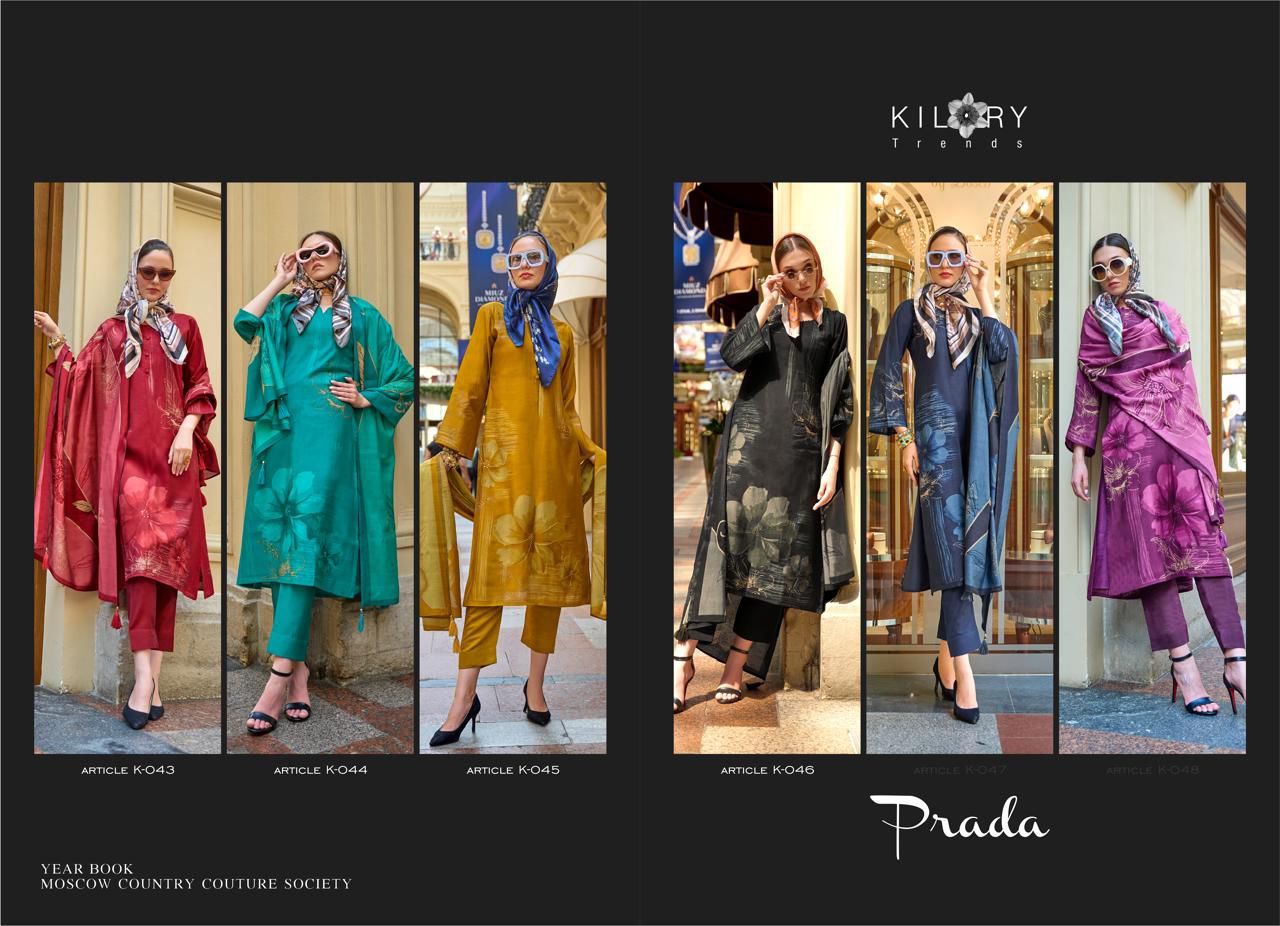 Prada Kilory Viscose Muslin Pant Style Suits Exporter