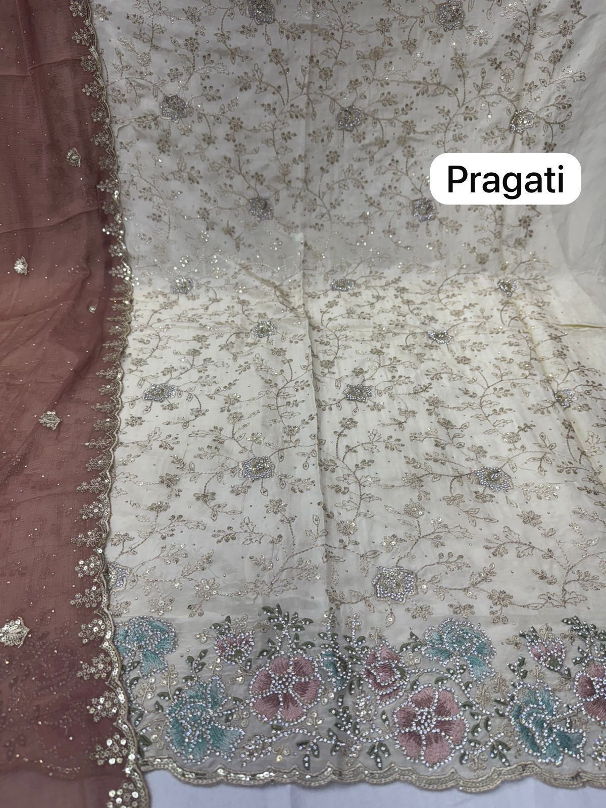 Pragati Nayandeep Organza Salwar Suits Wholesale Price