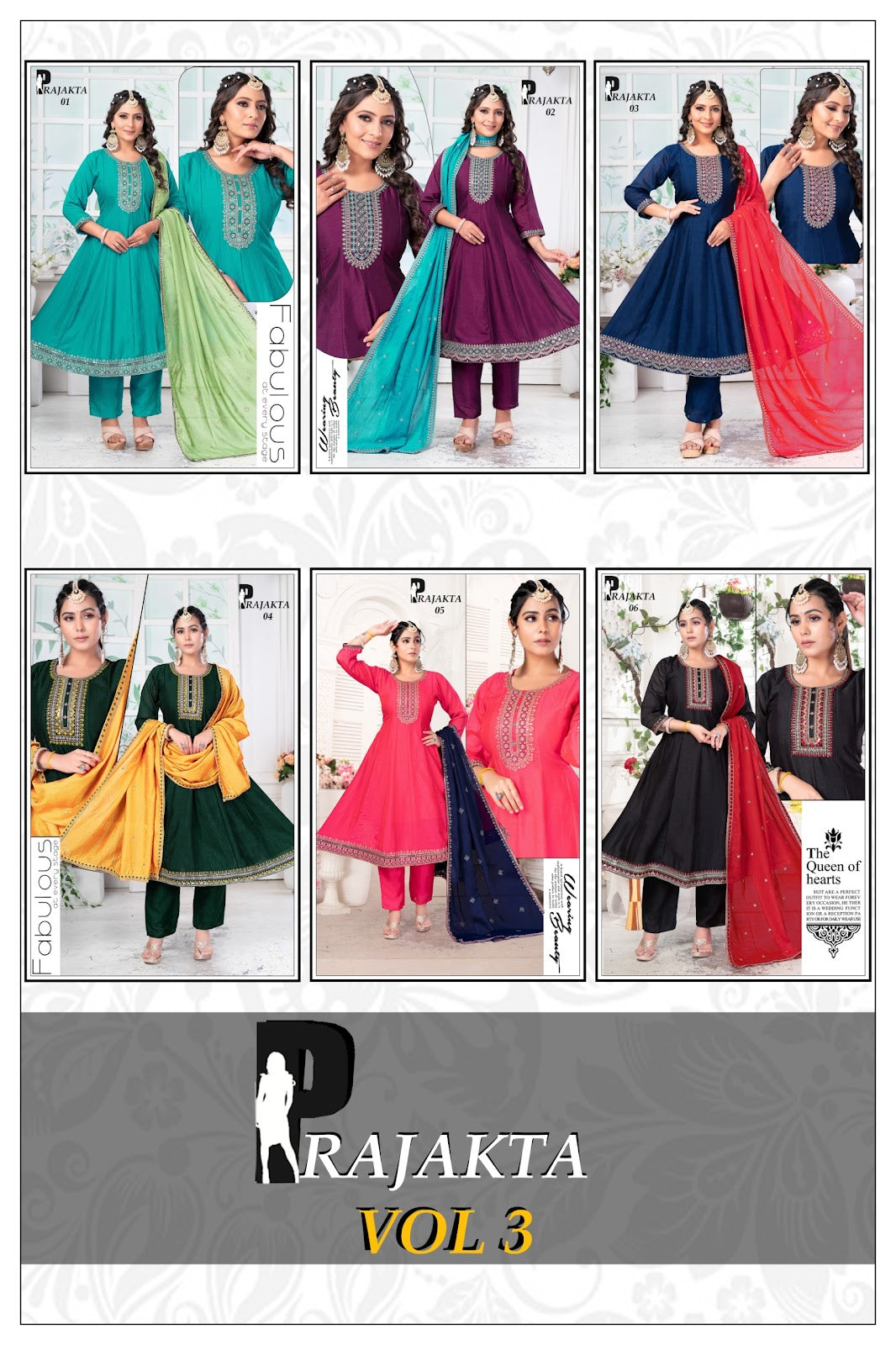 Prajakta Vol 3 Premnath Vichitra Silk Readymade Anarkali Suits Wholesale Rate