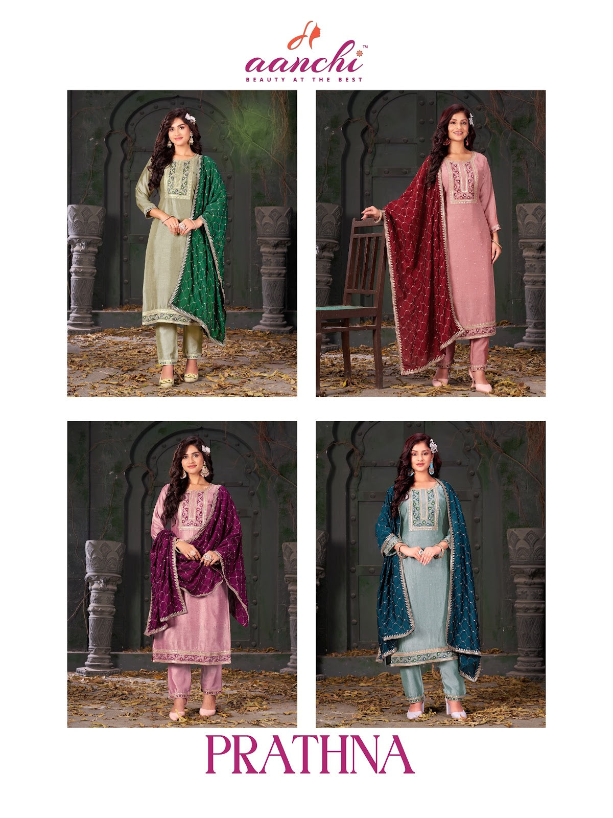 Prathna Aanchi Vichitra Readymade Pant Style Suits
