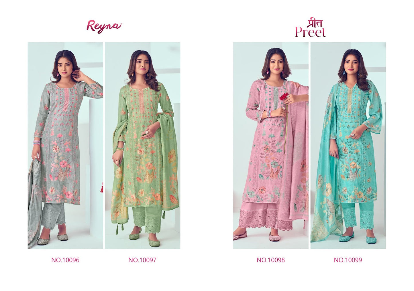 Preet Reyna Linen Pant Style Suits Wholesale