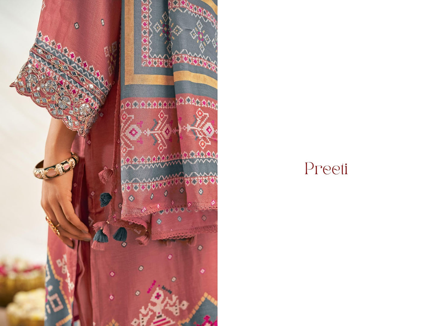 Preeti Jay Vijay Pure Bemberg Pant Style Suits Wholesale