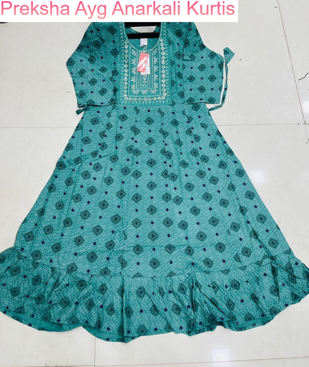 Preksha Ayg Rayon Anarkali Kurtis Manufacturer India