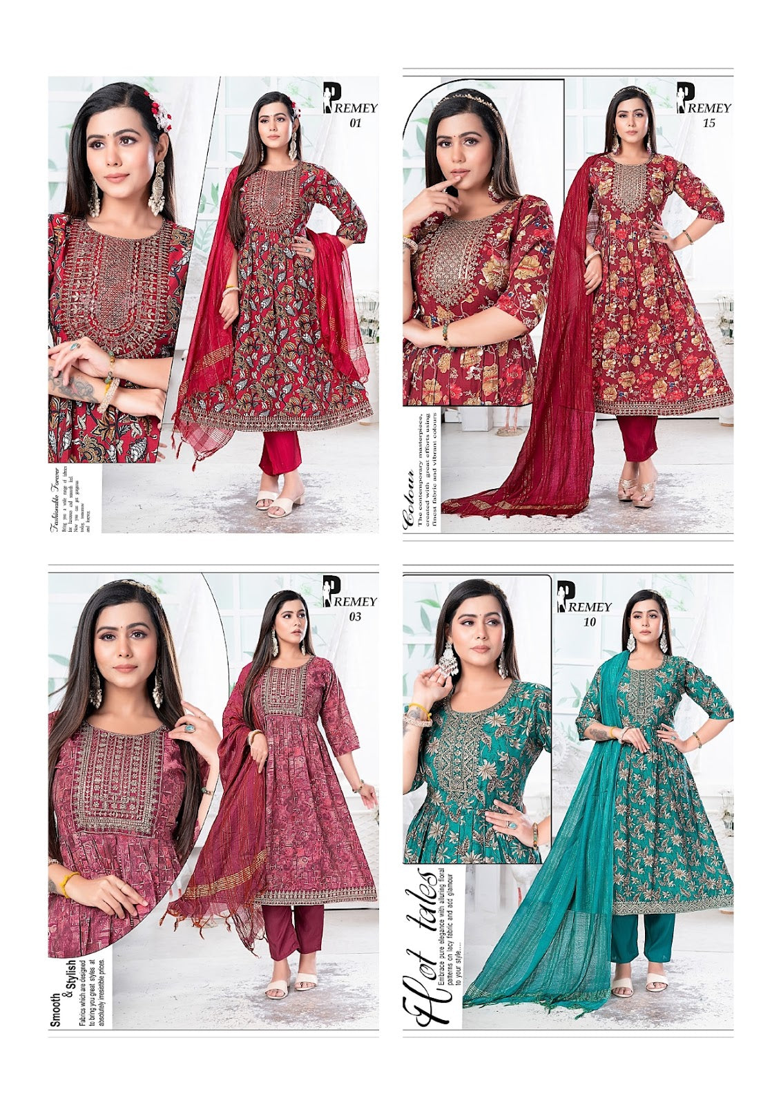Premey Premnath Modal Readymade Anarkali Suits Supplier Ahmedabad