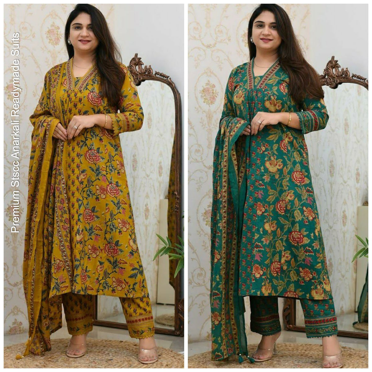 Premium Stscc Premium Cotton Readymade Anarkali Suits Manufacturer Gujarat