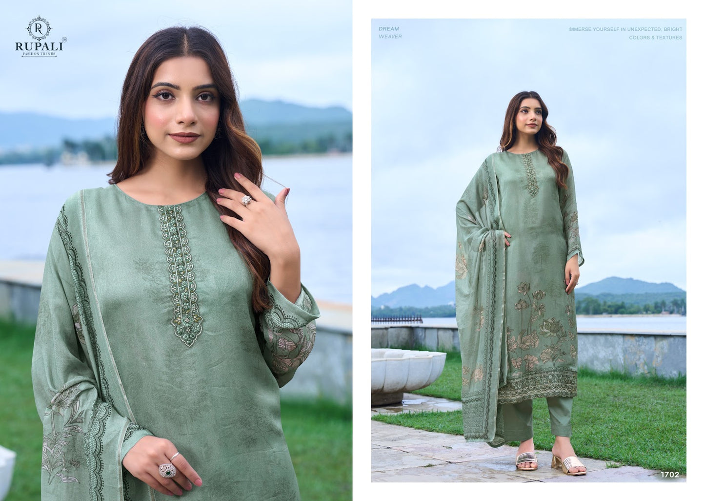 Prerna Rupali Pure Viscose Pant Style Suits Manufacturer India