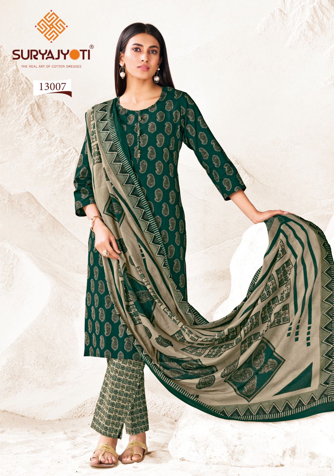 Preyasi Vol 13 The Taste Of Jaipur Suryajyoti Cotton Dress Material Wholesale