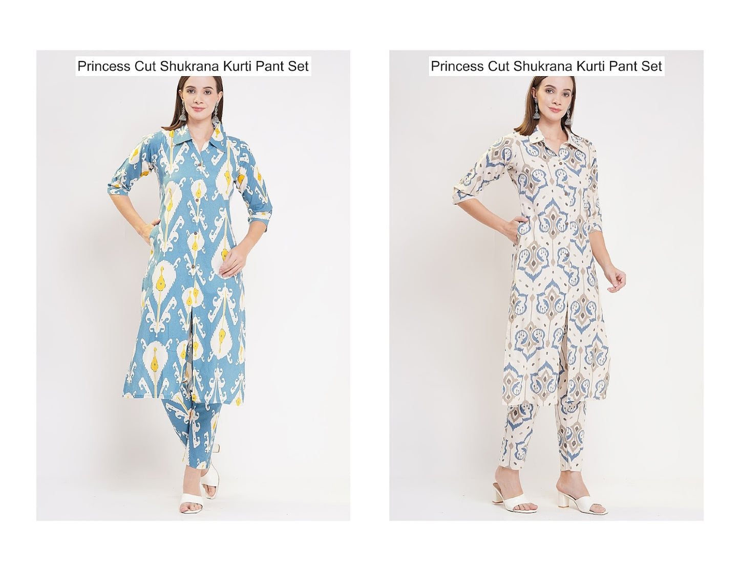 Princess Cut Shukrana Cotton Kurti Pant Set Manufacturer India