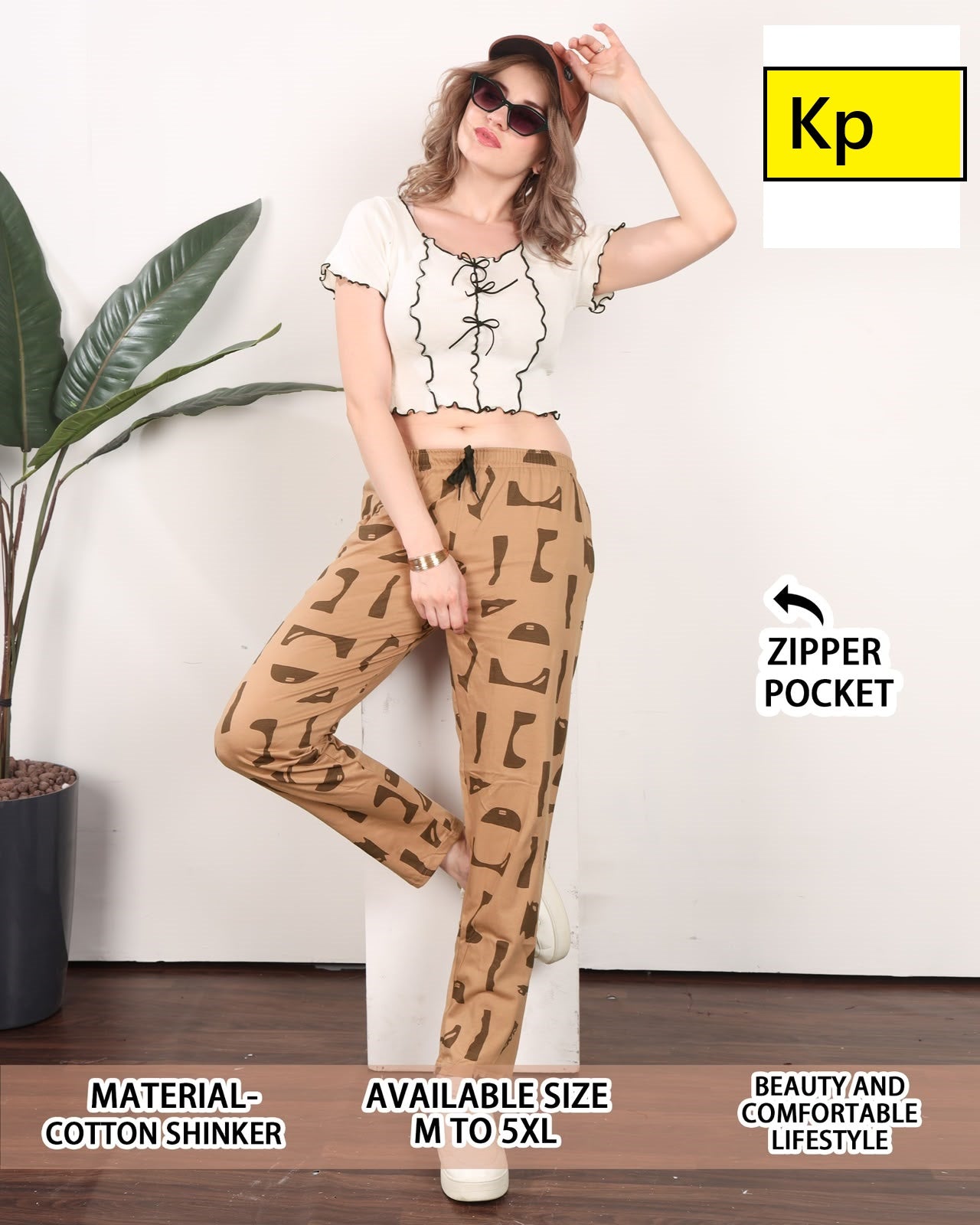 Print 050626 Kp Cotton Women Night Lower Wholesale Price