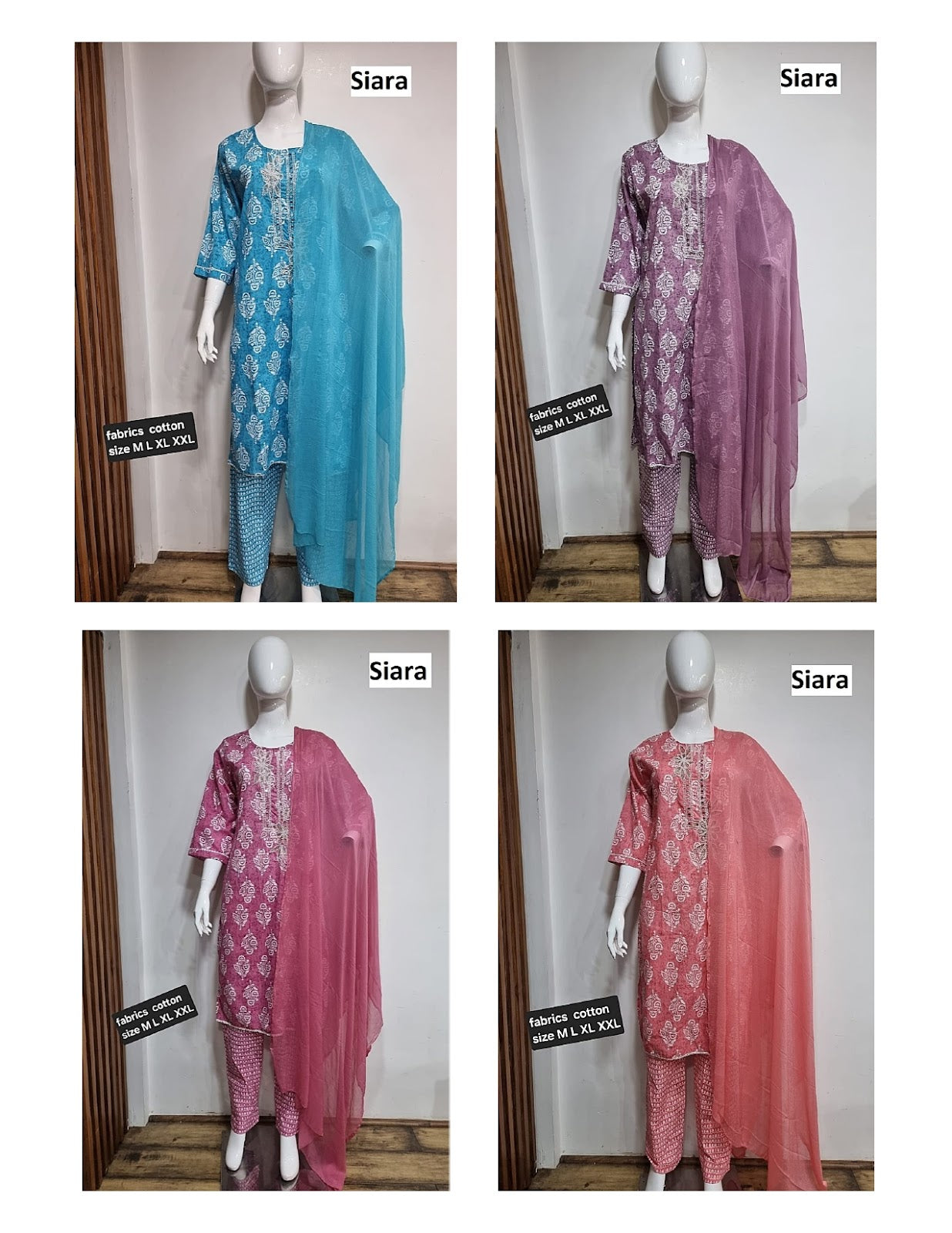 Print 1607 Siara Cotton Readymade Pant Style Suits Supplier India