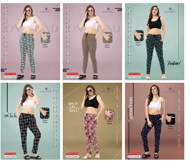 Print Design No 2258 Kavyansika Hosiery Cotton Women Night Lower Manufacturer