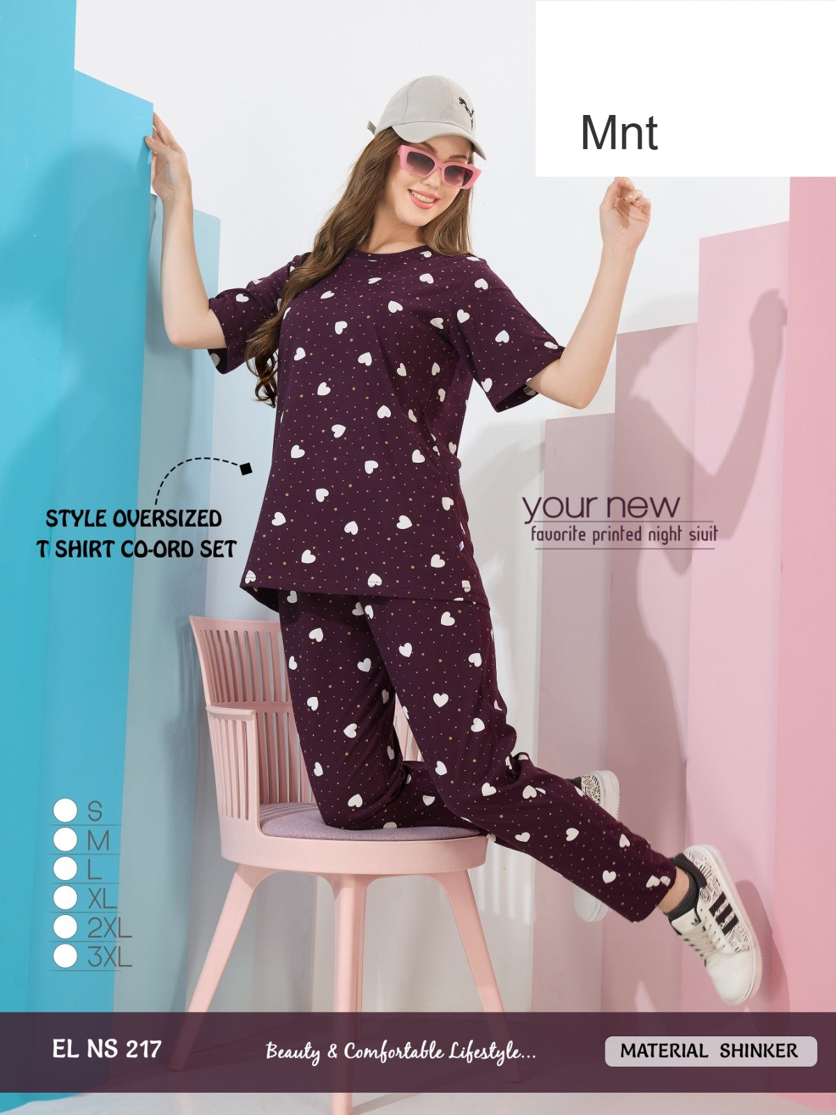 Print El Ns 217 Mnt Sinker Co Ord Set Supplier India