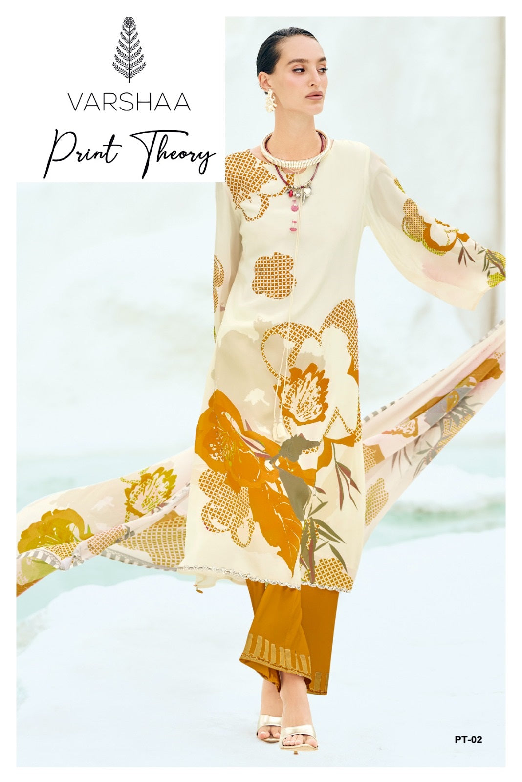 Print Theory Varshaa Cotton Pant Style Suits Exporter Gujarat