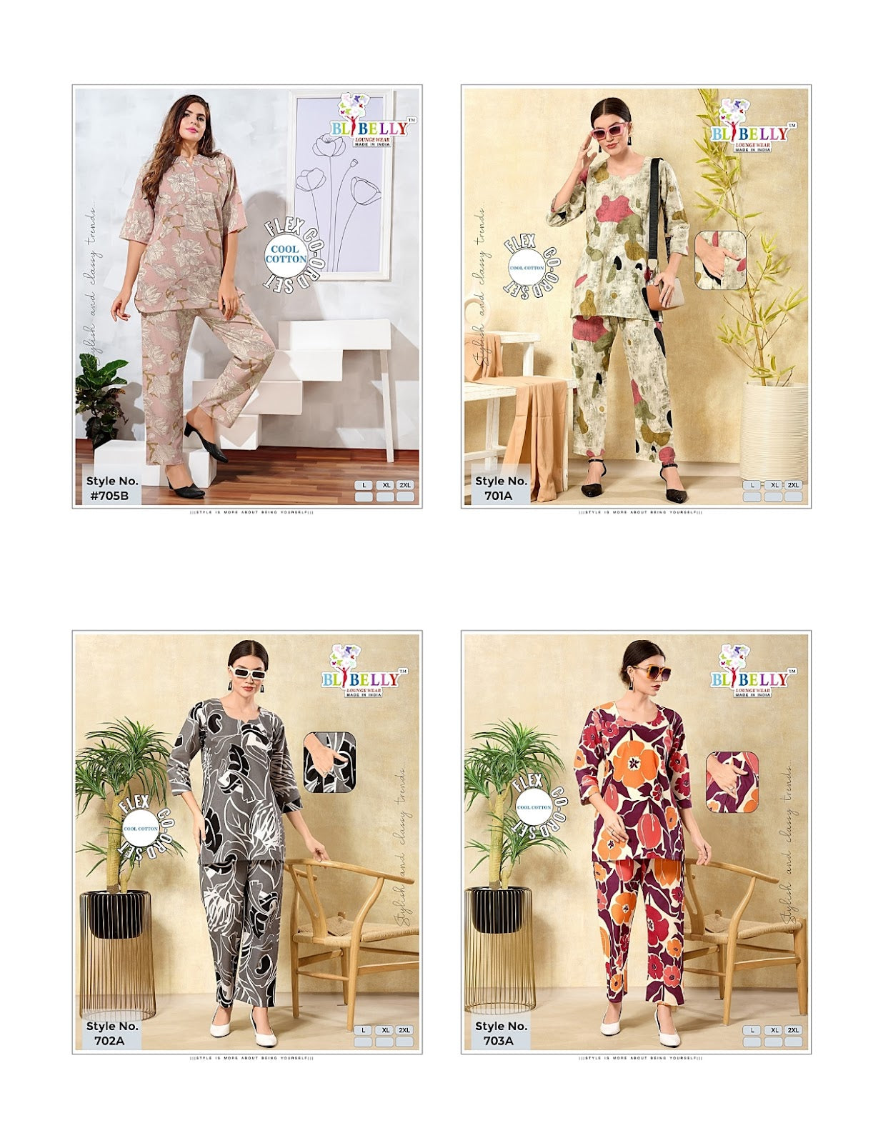 Print To Print 0909 Belly Cotton Co Ord Set Exporter India