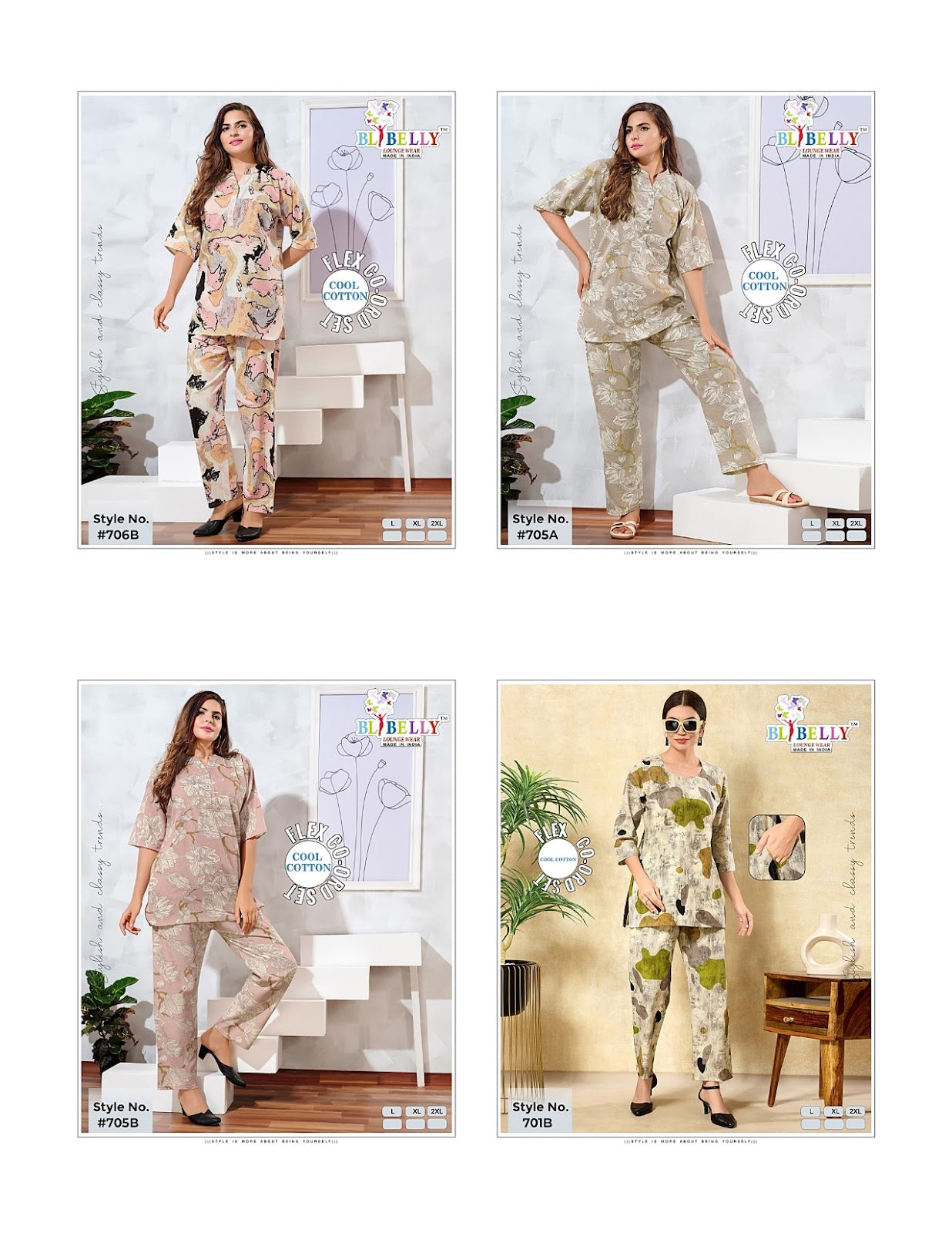 Print To Print 120725 Belly Cotton Co Ord Set Exporter Ahmedabad