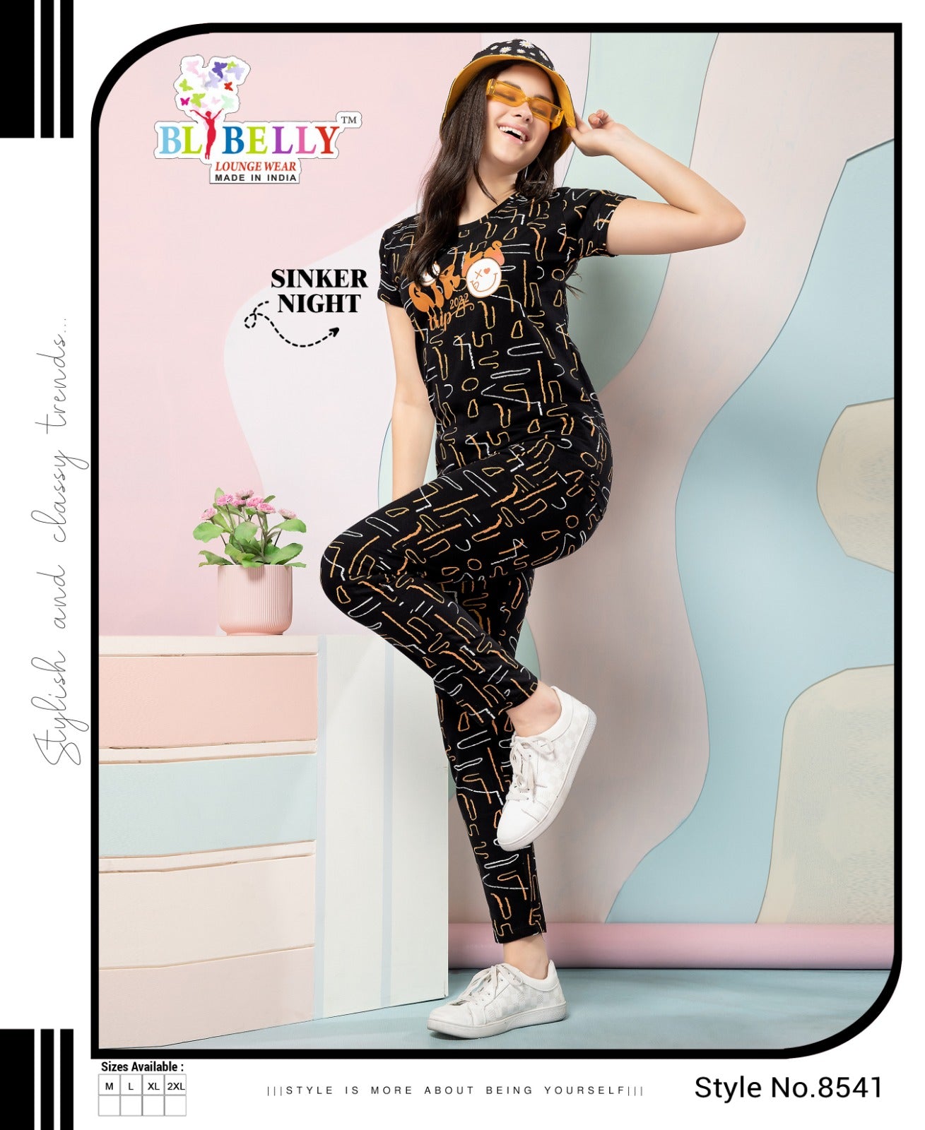Print Vol 624 Belly Sinker Pyjama Night Suits Wholesaler India