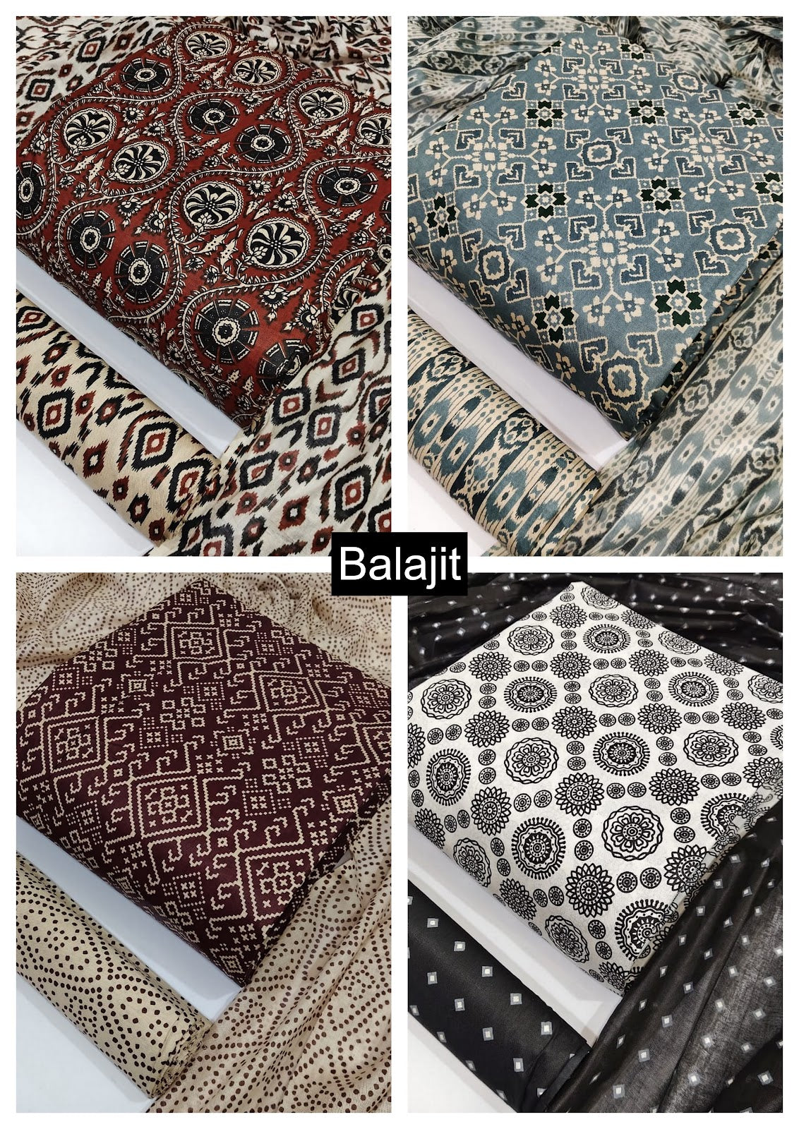 cotton dress material dealer Sadhana Warli Art Lawn Cotton Dress Material Indian dress material suppliers