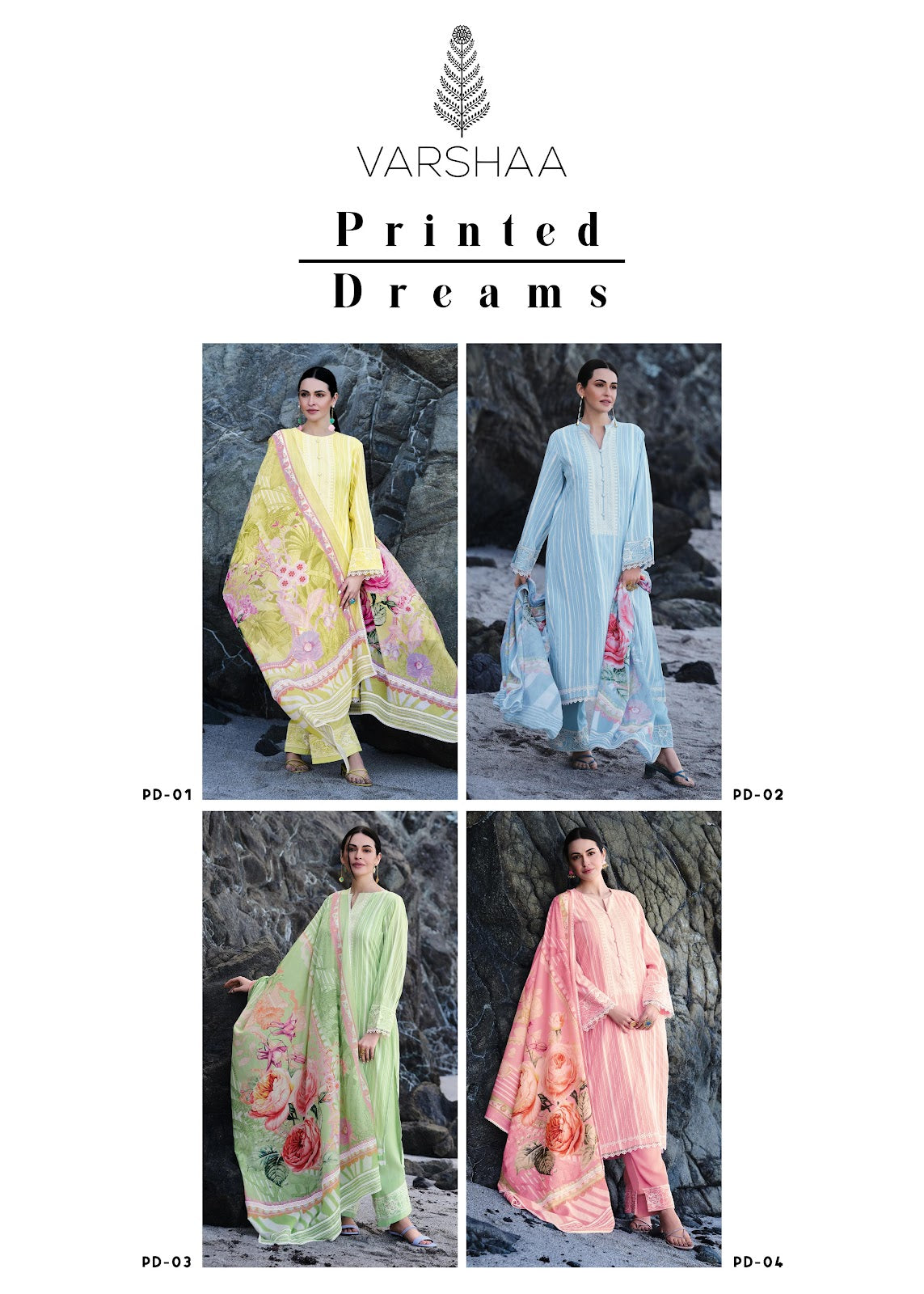 Printed Dreams Varshaa Handloom Pant Style Suits Wholesaler Gujarat