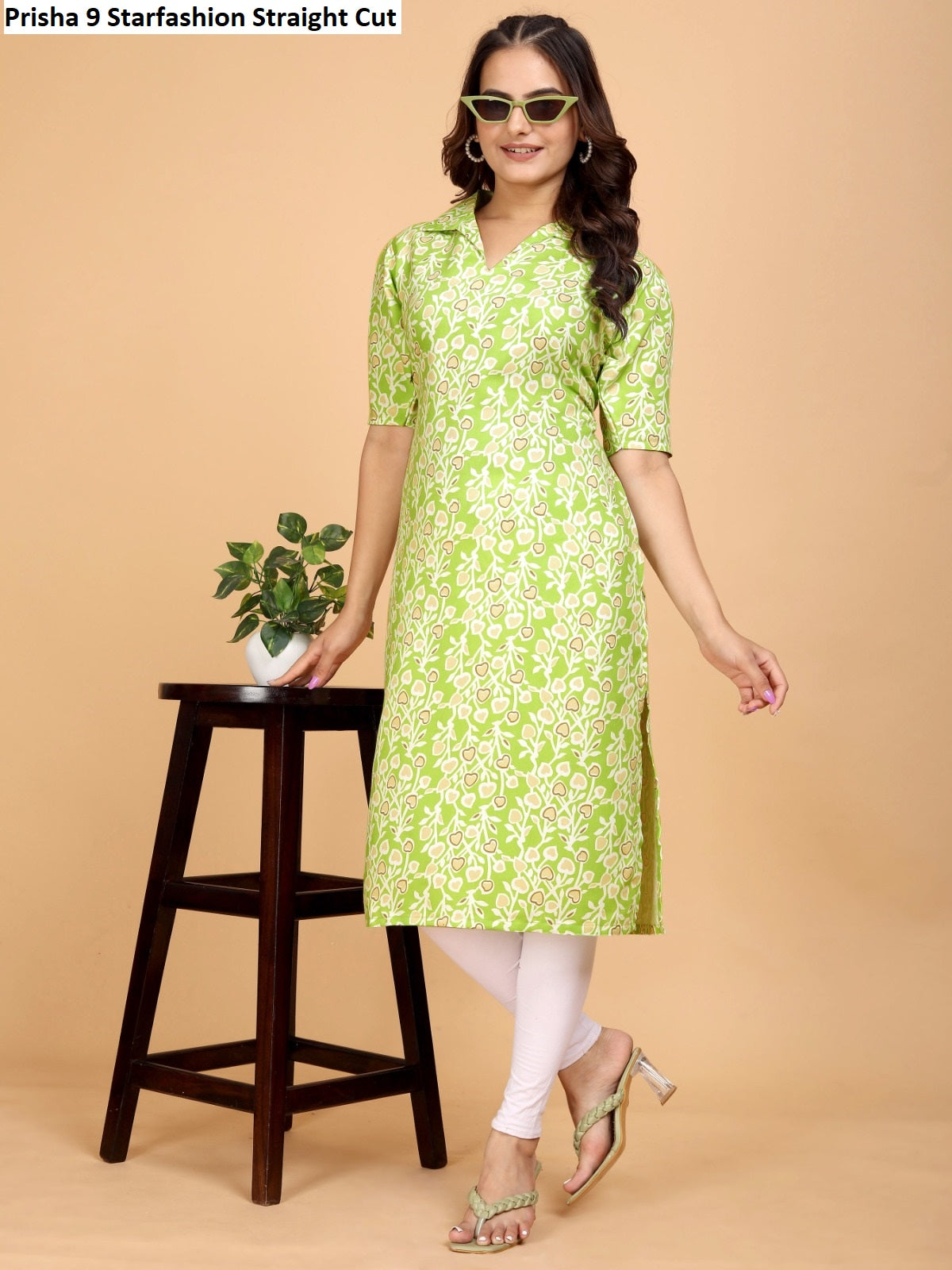 Prisha 9 Starfashion Jaam Straight Cut Kurtis Wholesale Price