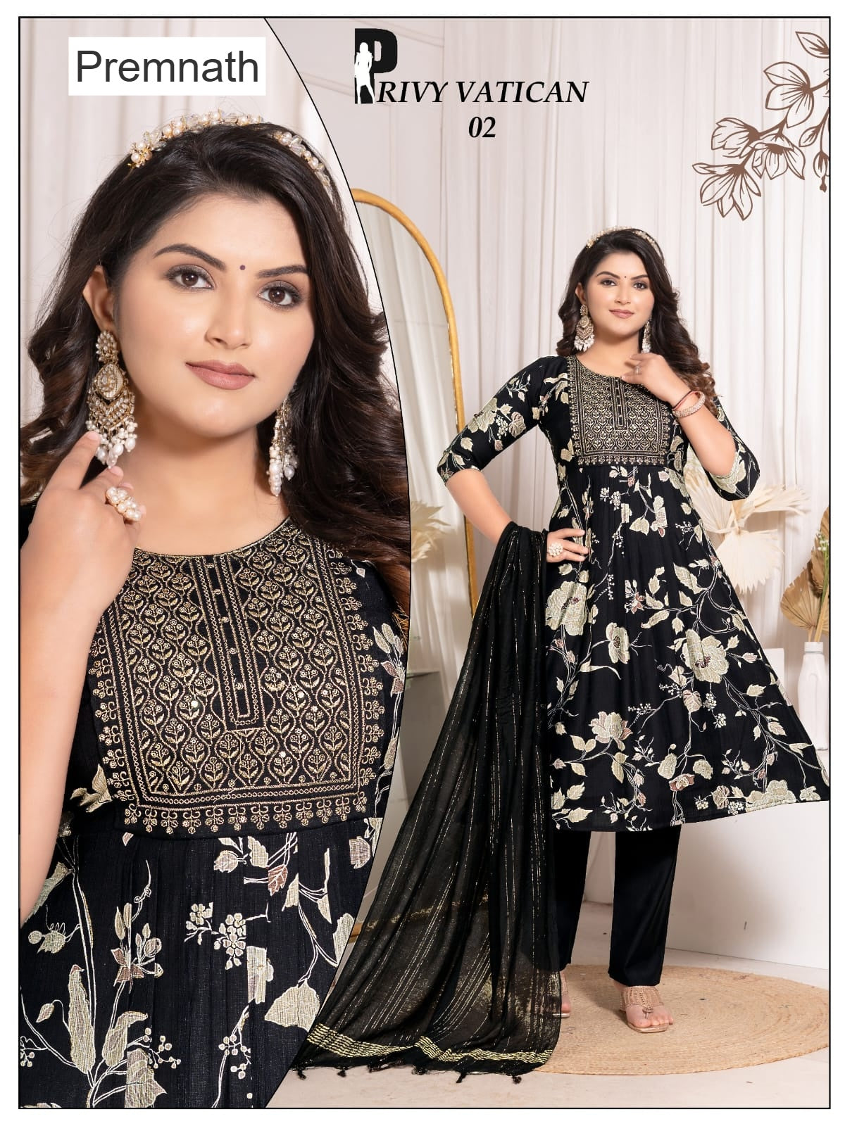 Privy Vatican Premnath Readymade Anarkali Suits Wholesaler Gujarat