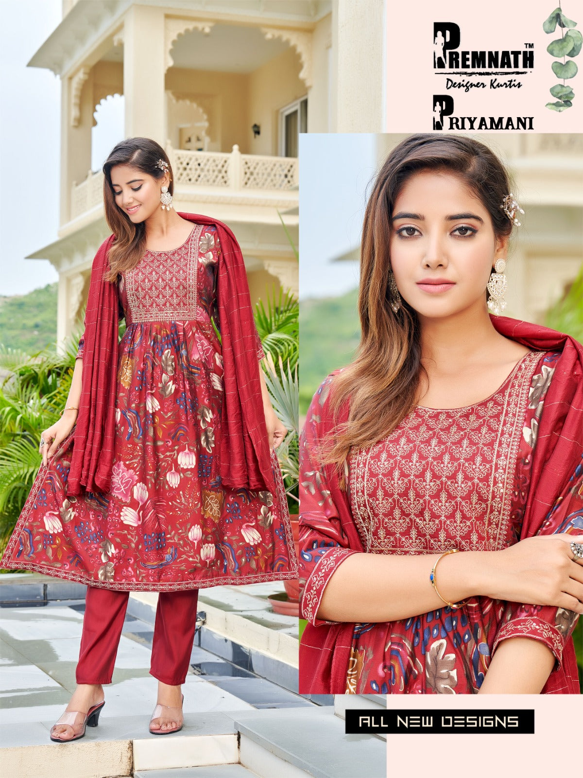 Priyamani Vol 4 Premnath Modal Chanderi Readymade Pant Style Suits Supplier Gujarat