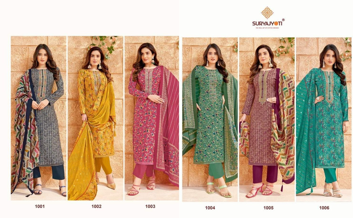 Priyanka Vol 1 Suryajyoti Modal Readymade Pant Style Suits Manufacturer