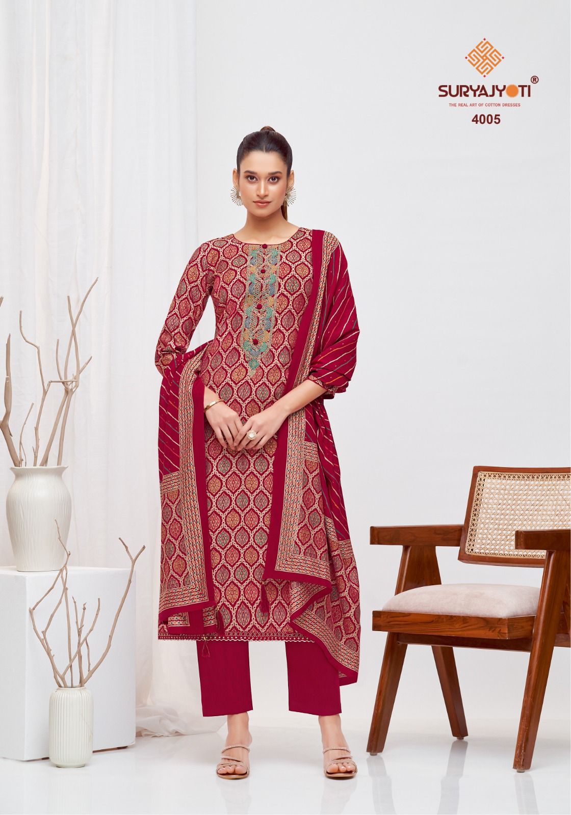 Priyanka Vol 4 With Inner Suryajyoti Modal Readymade Pant Style Suits Wholesale Price