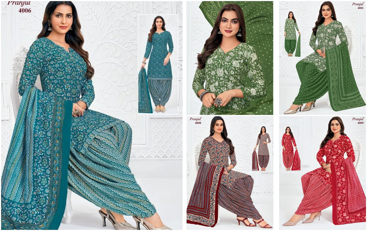 Priyanshi Vol 40 Pranjul Cotton Dress Material Exporter Gujarat