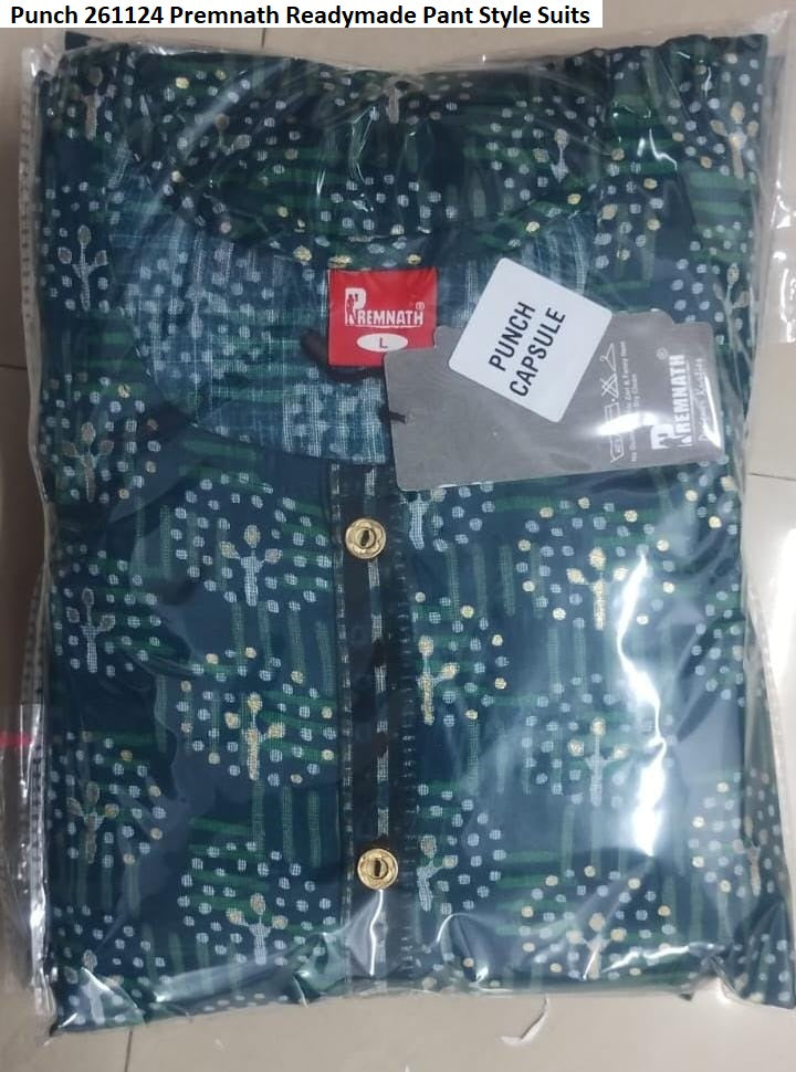 Punch 261124 Premnath Rayon Capsule Readymade Pant Style Suits Wholesaler