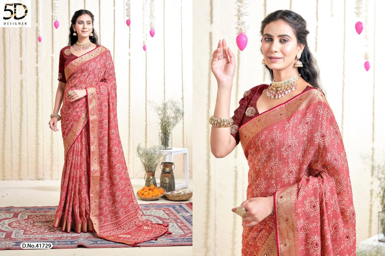 Punita 5D Designer Soft Moss Sarees Wholesaler