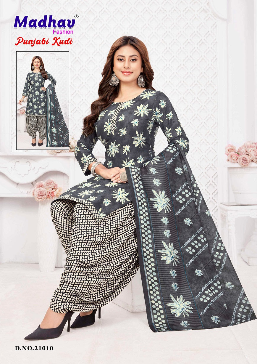 Punjabi Kudi Vol 21 Madhav Fashion Cotton Dress Material Manufacturer India