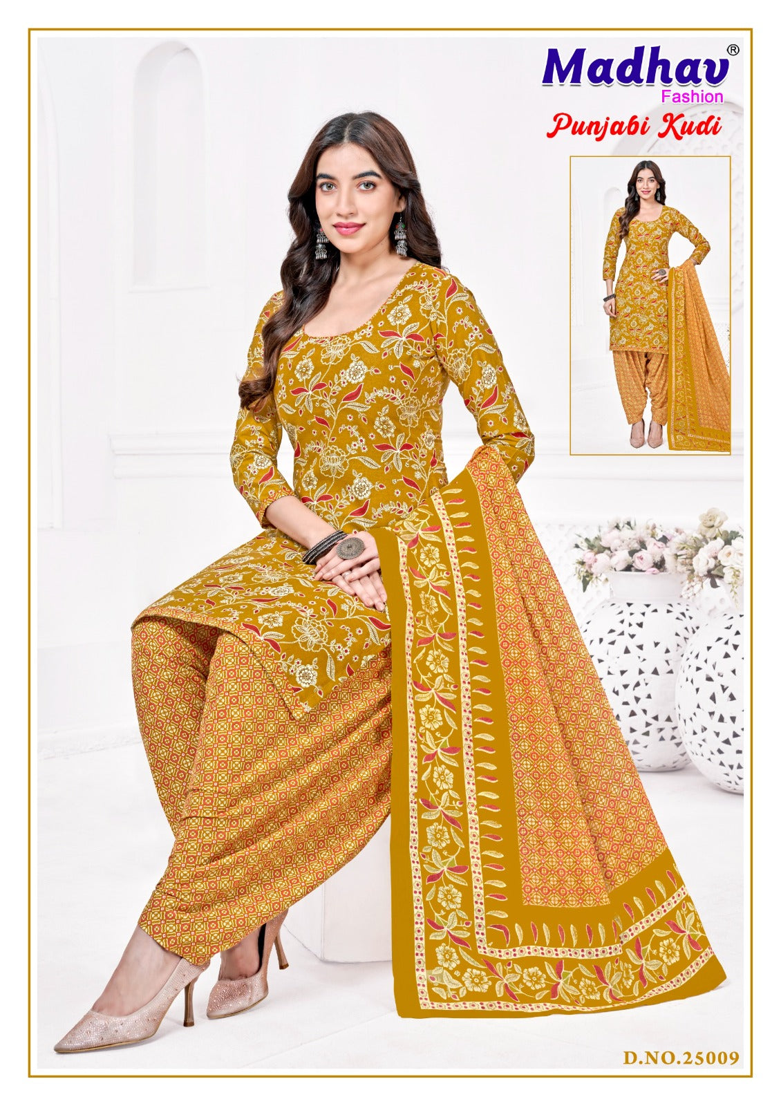 Punjabi Kudi Vol 25 Madhav Fashion Cotton Dress Material Exporter Gujarat