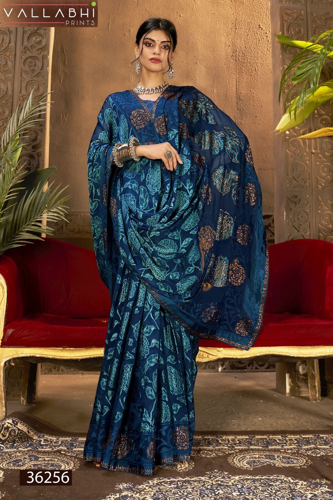 Purakshi Vol 3 Vallabhi Prints Brasso Sarees Manufacturer India