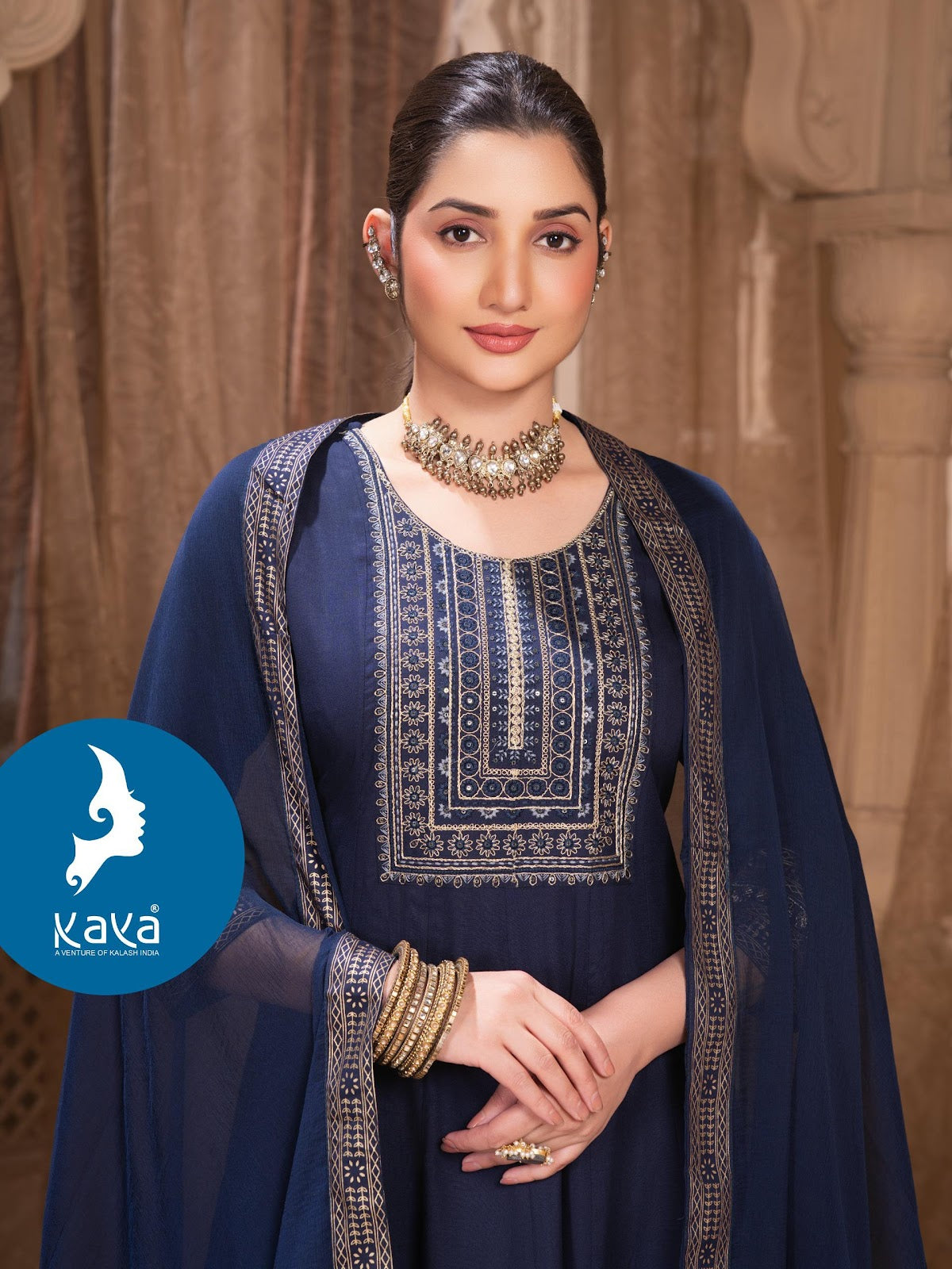 Purkha Kaya Rayon Readymade Anarkali Suits Supplier Gujarat