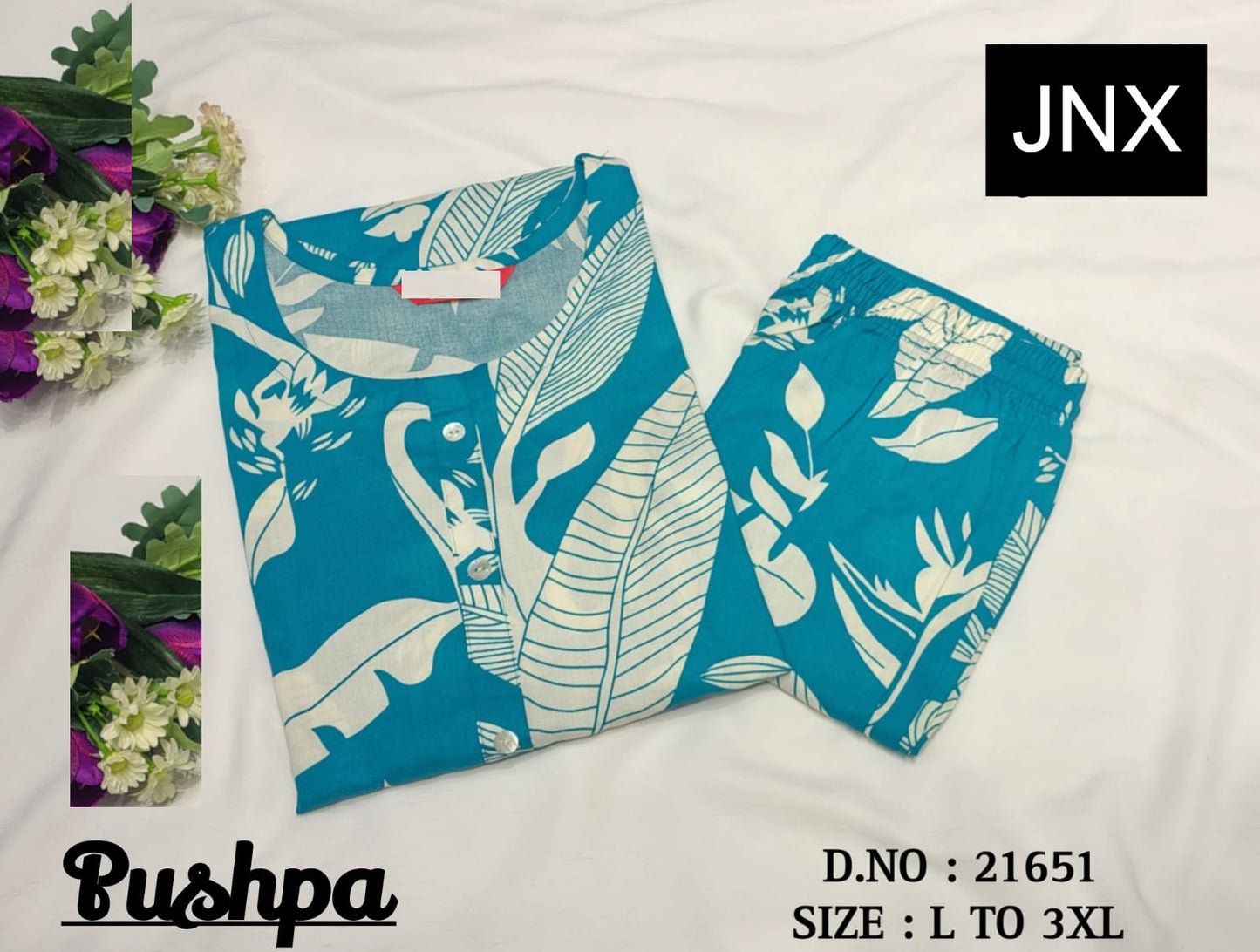 Pushpa Jnx Rayon Kurti Plazzo Set Manufacturer