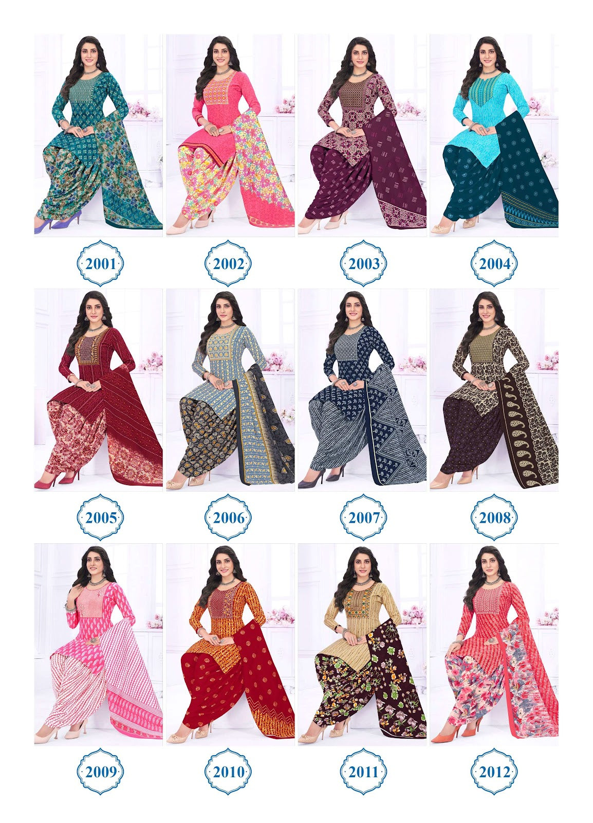 Pushpa Vol 2 Devi Readymade Cotton Patiyala Suits Supplier Ahmedabad