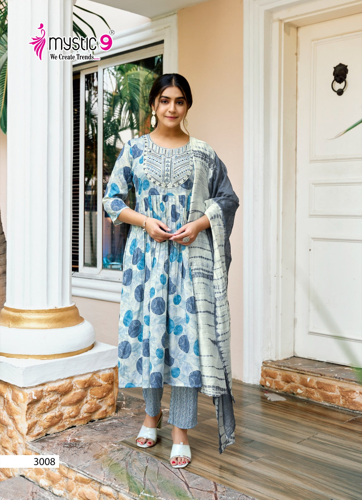 Pushpa Vol 3 Mystic 9 Rayon Capsule Readymade Pant Style Suits Wholesaler Ahmedabad