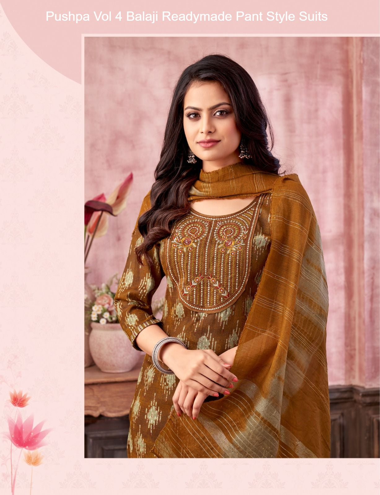 Pushpa Vol 4 Balaji Capsule Rayon Readymade Pant Style Suits Manufacturer Gujarat