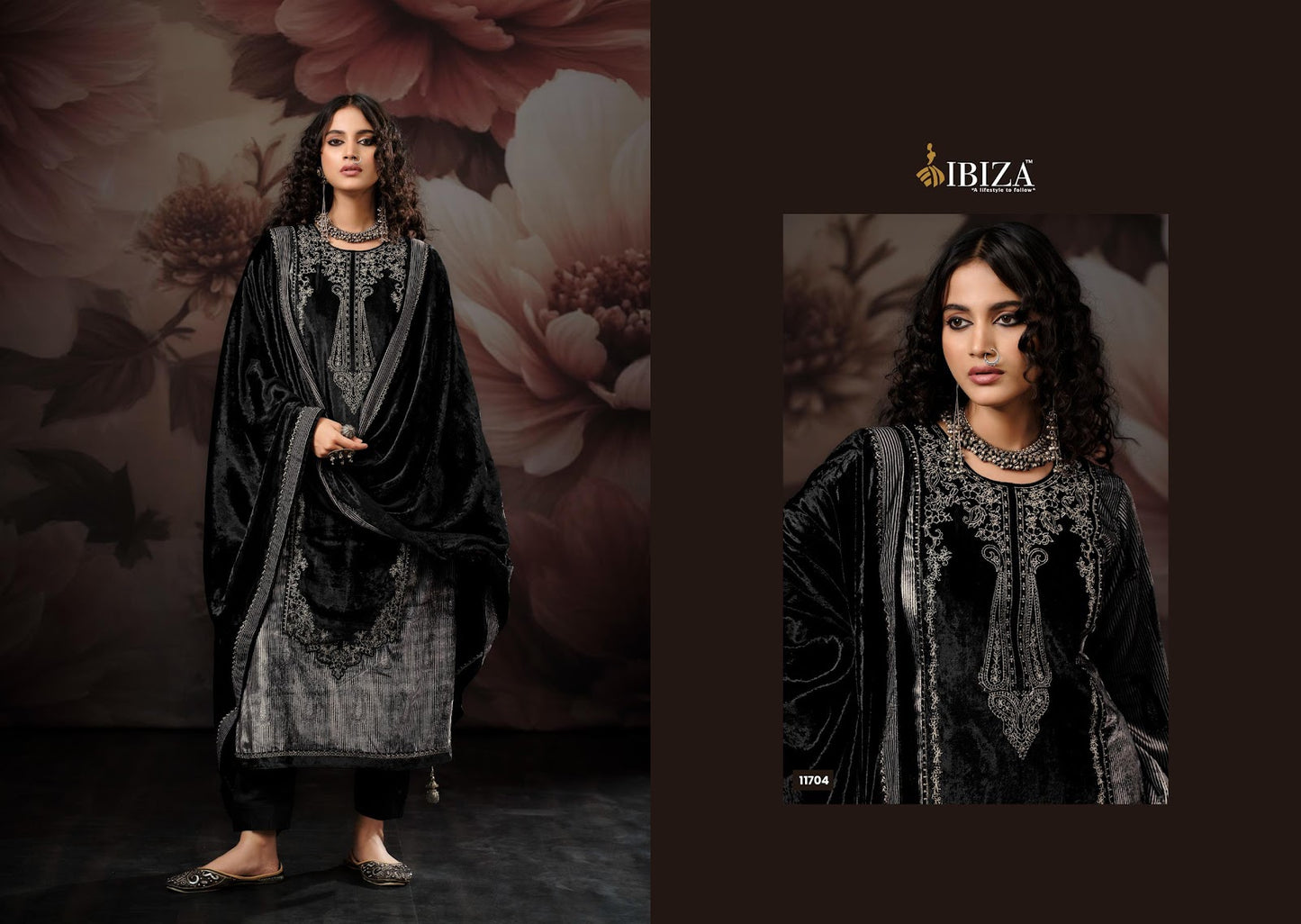 Qifat Ibiza Viscose Velvet Suits Wholesale Price