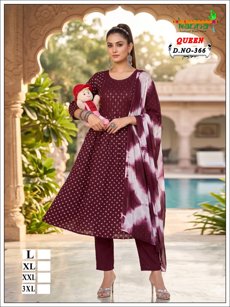 Queen 110726 Kanha Liva Reyon Feeding Readymade Suit Wholesaler India