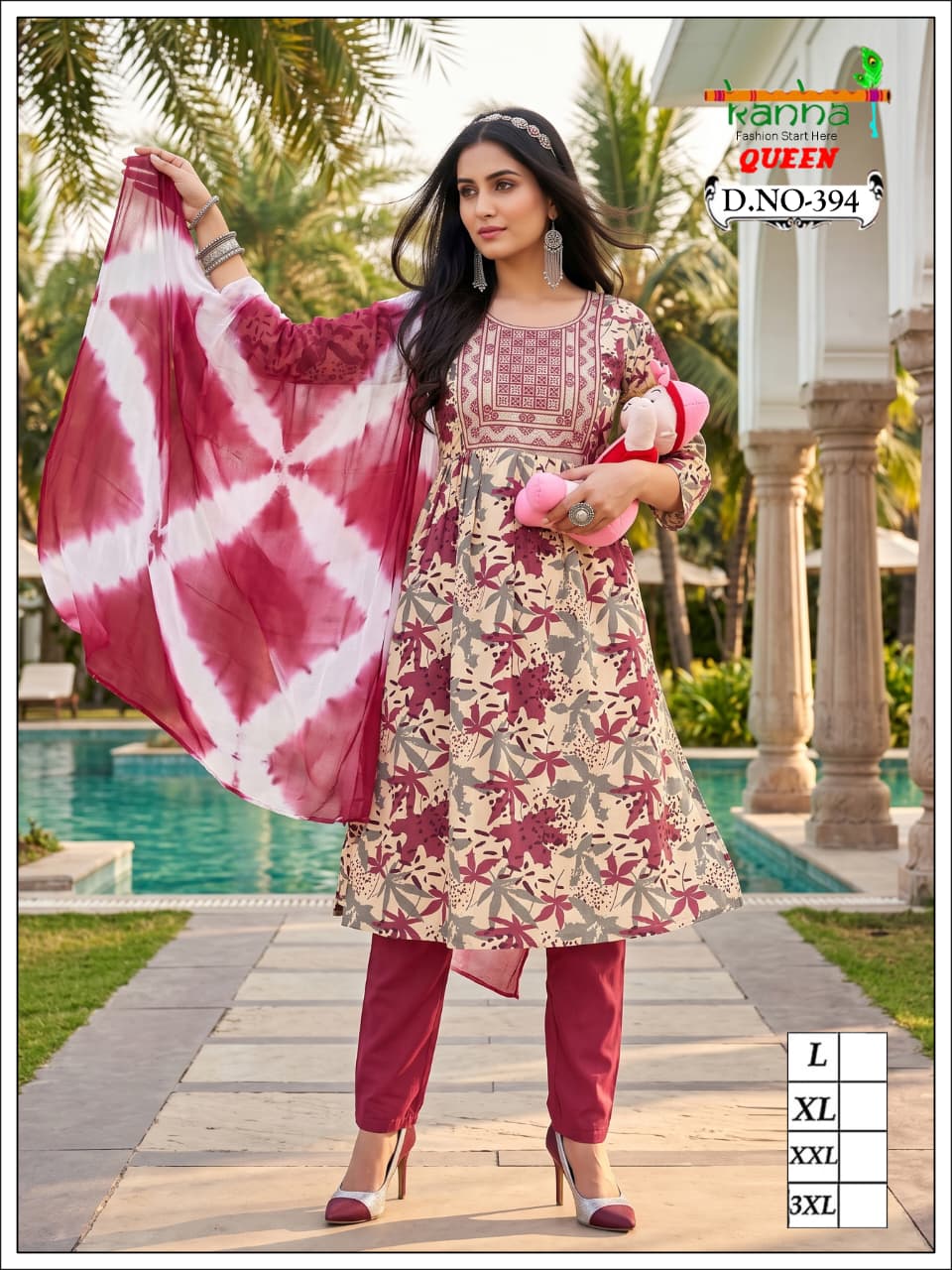 Queen 200726 Kanha Liva Reyon Feeding Readymade Suit Supplier India