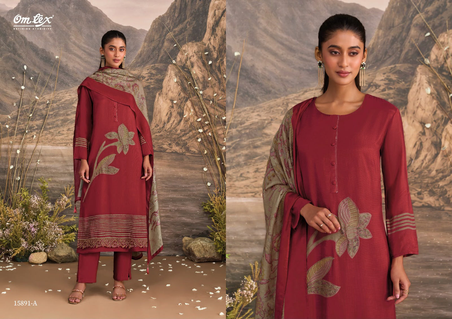 Quincy Omtex Muslin Silk Pant Style Suits Wholesale Price