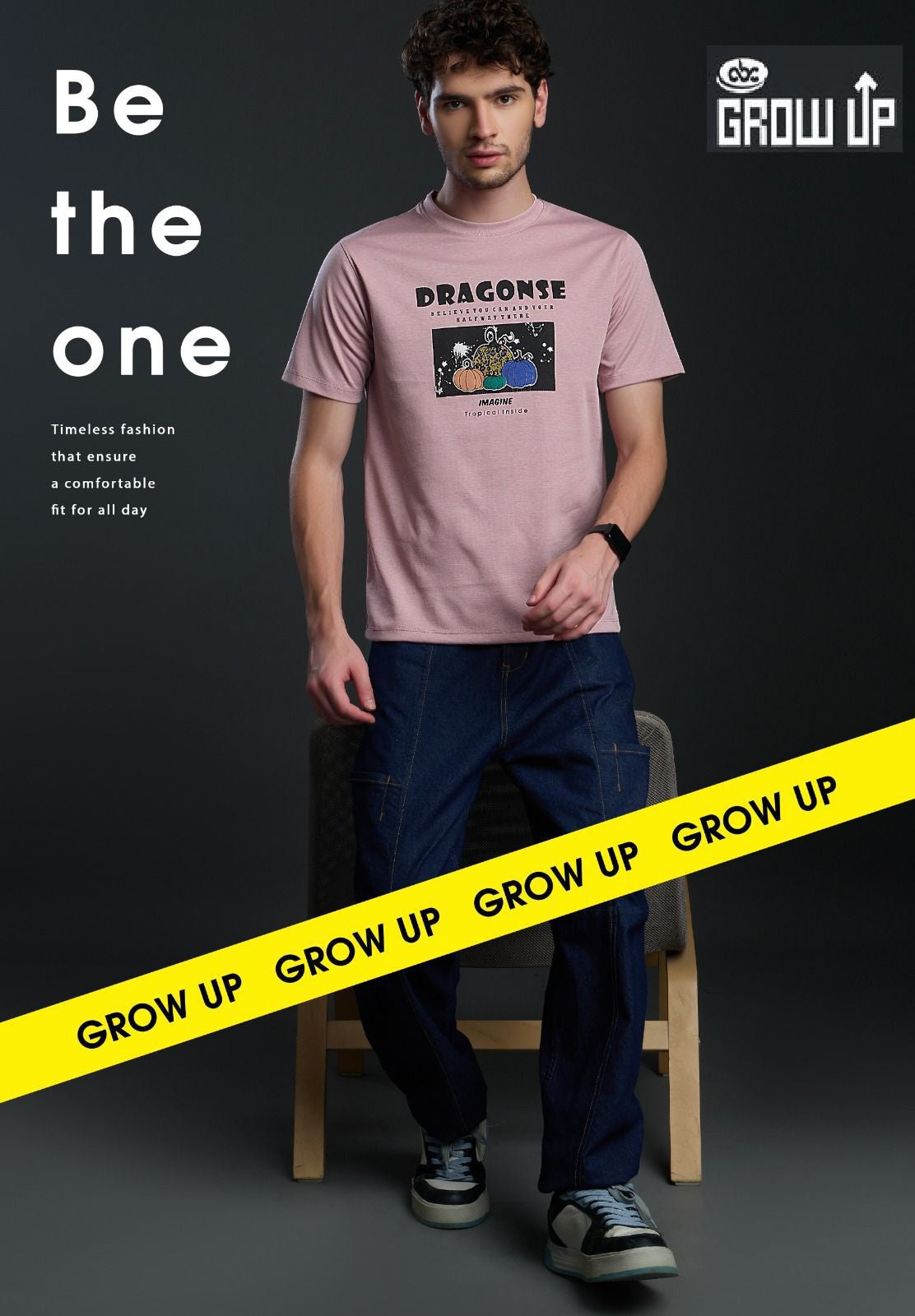 R 1152 Growup Cotton Mens Tshirts Supplier Ahmedabad