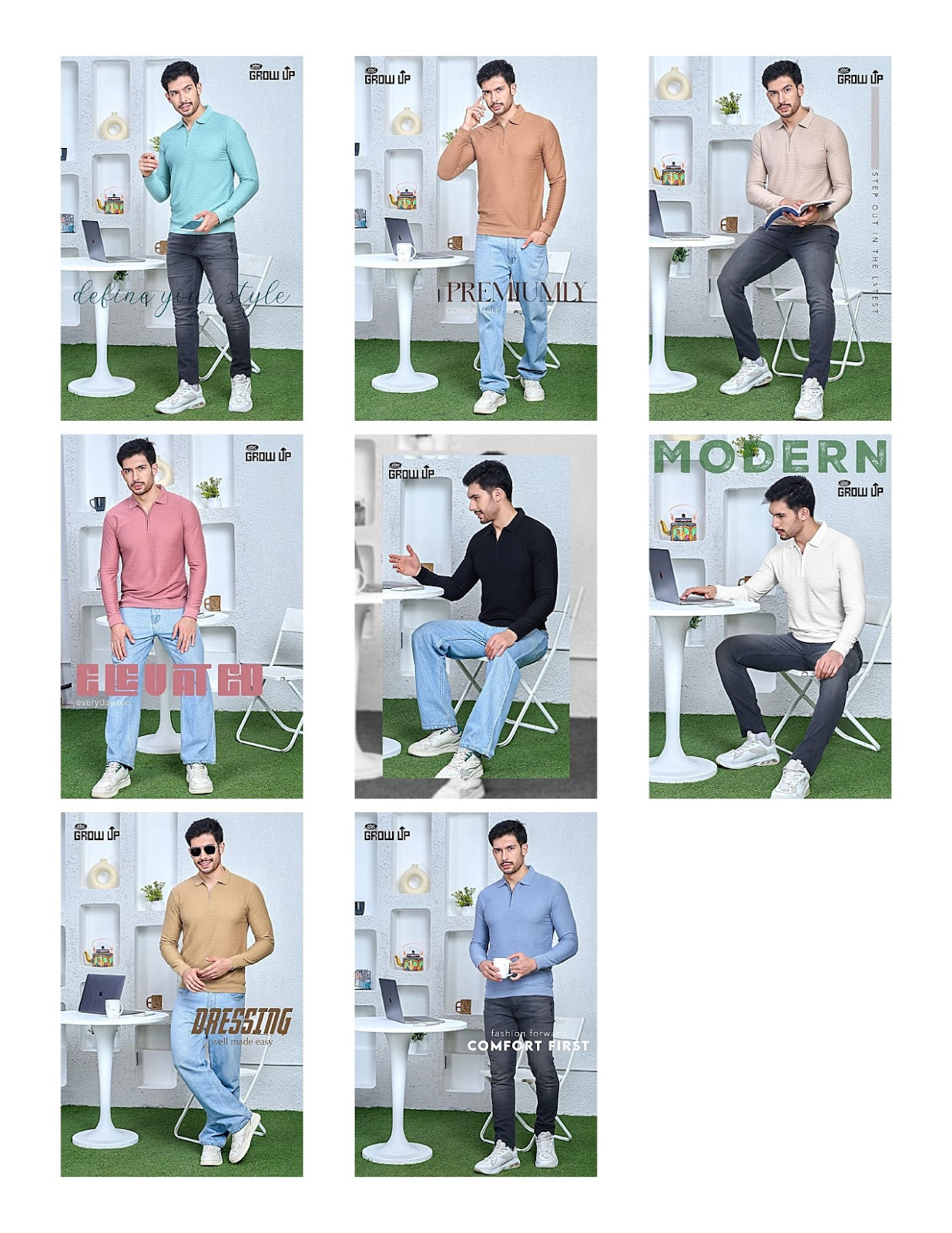 R 1168 Growup Stripes Mens Tshirts Supplier