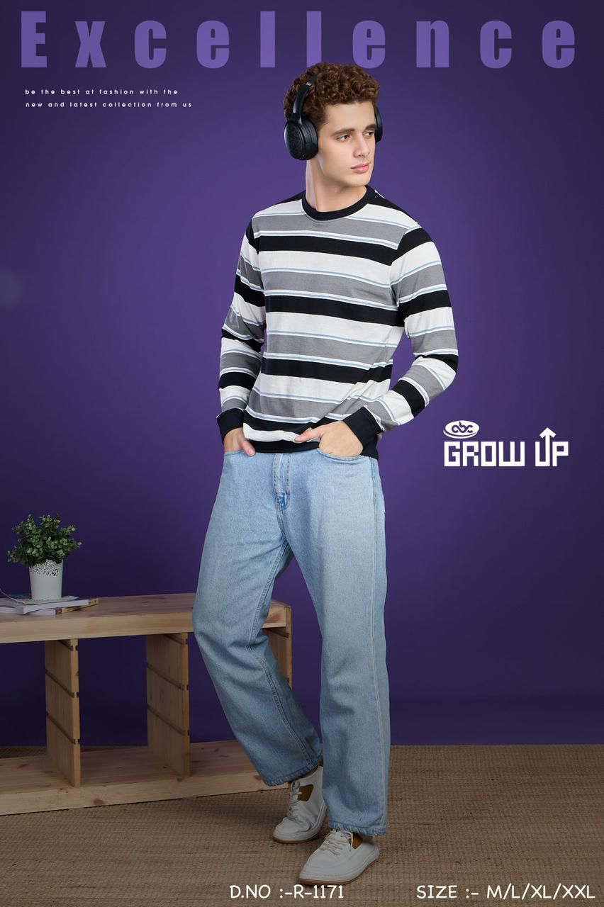 R 1171 Growup Knit Mens Tshirts Manufacturer Gujarat