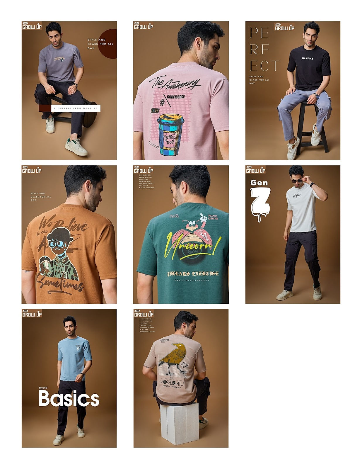 R 1174 Growup Cotton Mens Tshirts Wholesaler Ahmedabad