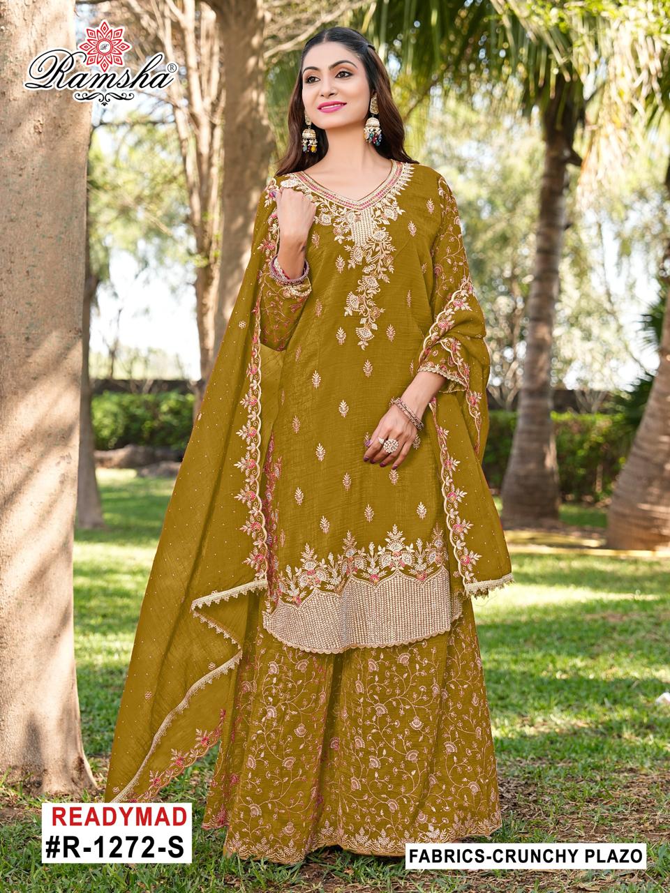 R 1272 Nx Ramsha Pakistani Readymade Suits Supplier India