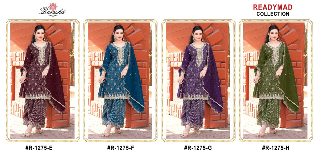 R 1275 Ramsha Crunchy Pakistani Readymade Suits Supplier