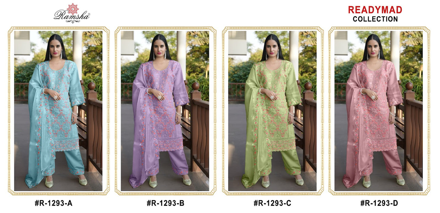 R 1293 Ramsha Jimi Chu Pakistani Readymade Suits Exporter Ahmedabad